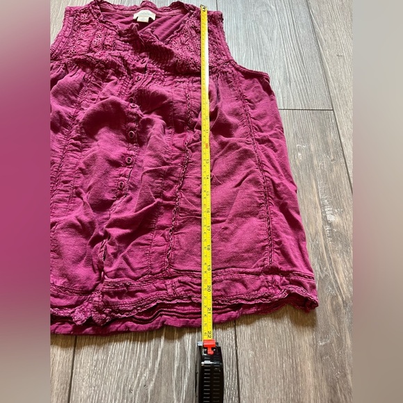 Basic Sundance 100% Cotton Tank Top Purple/Pink XS - Picture 7 of 7